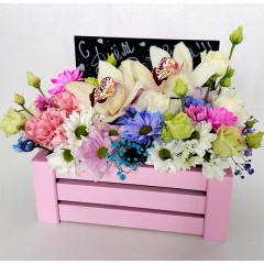 Коробка цветов Шарлотта