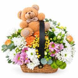 Basket of flowers Adeline Basket of flowers Adeline