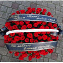 Funeral basket with roses